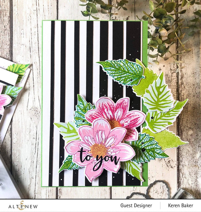 Altenew Build-A-Flower Set Build-A-Flower: Fashion Monger Dahlia Layering Stamp & Die Set