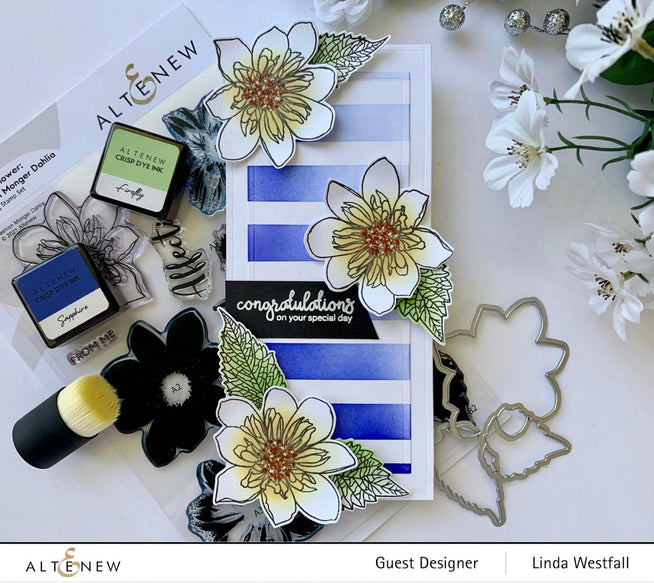 Altenew Build-A-Flower Set Build-A-Flower: Fashion Monger Dahlia Layering Stamp & Die Set