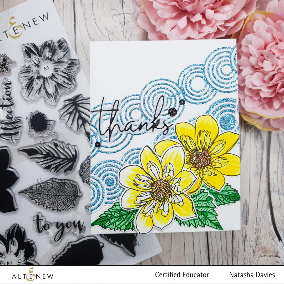 Altenew Build-A-Flower Set Build-A-Flower: Fashion Monger Dahlia Layering Stamp & Die Set