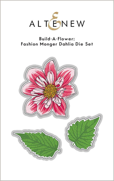 Altenew Build-A-Flower Set Build-A-Flower: Fashion Monger Dahlia Layering Stamp & Die Set