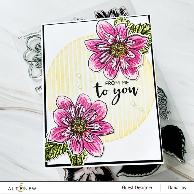 Altenew Build-A-Flower Set Build-A-Flower: Fashion Monger Dahlia Layering Stamp & Die Set