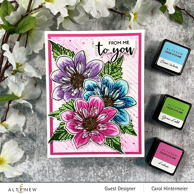 Altenew Build-A-Flower Set Build-A-Flower: Fashion Monger Dahlia Layering Stamp & Die Set