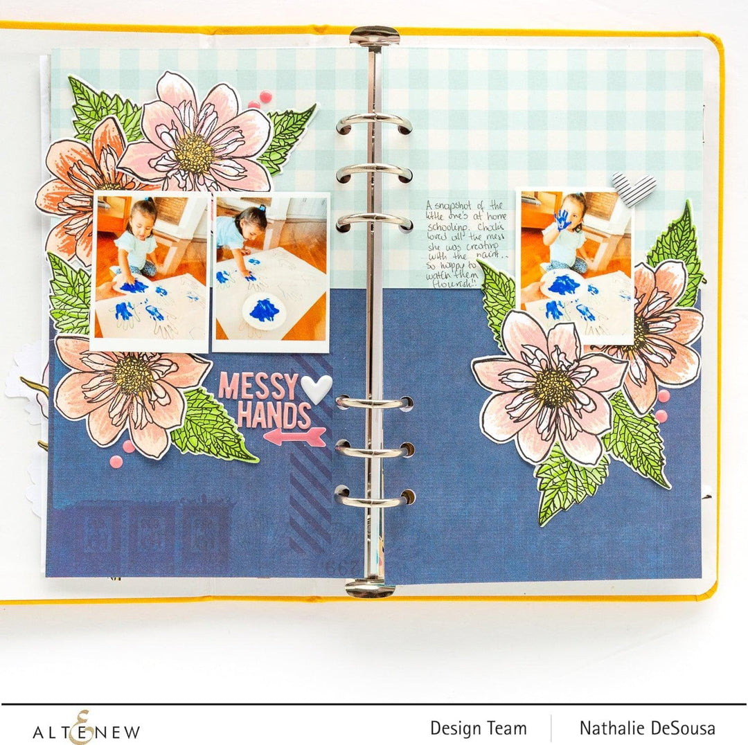 Altenew Build-A-Flower Set Build-A-Flower: Fashion Monger Dahlia Layering Stamp & Die Set