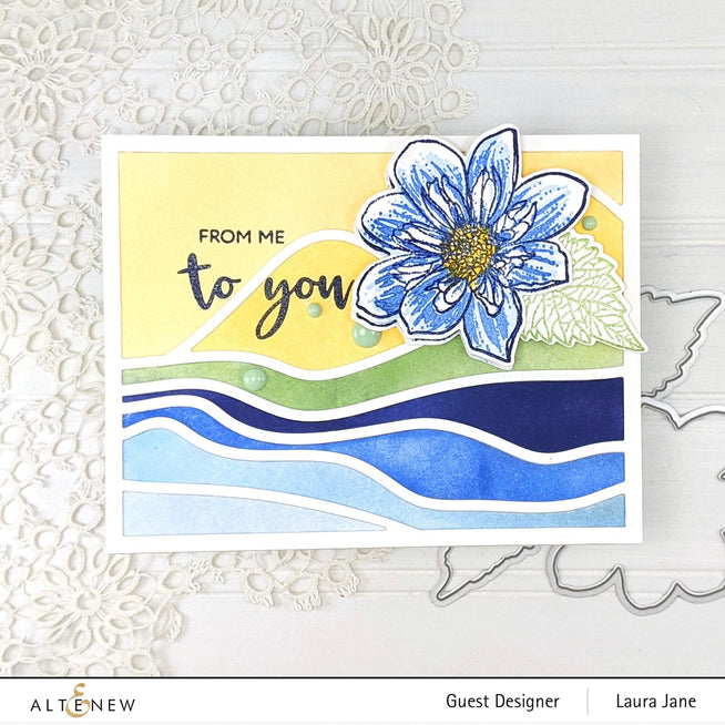 Altenew Build-A-Flower Set Build-A-Flower: Fashion Monger Dahlia Layering Stamp & Die Set
