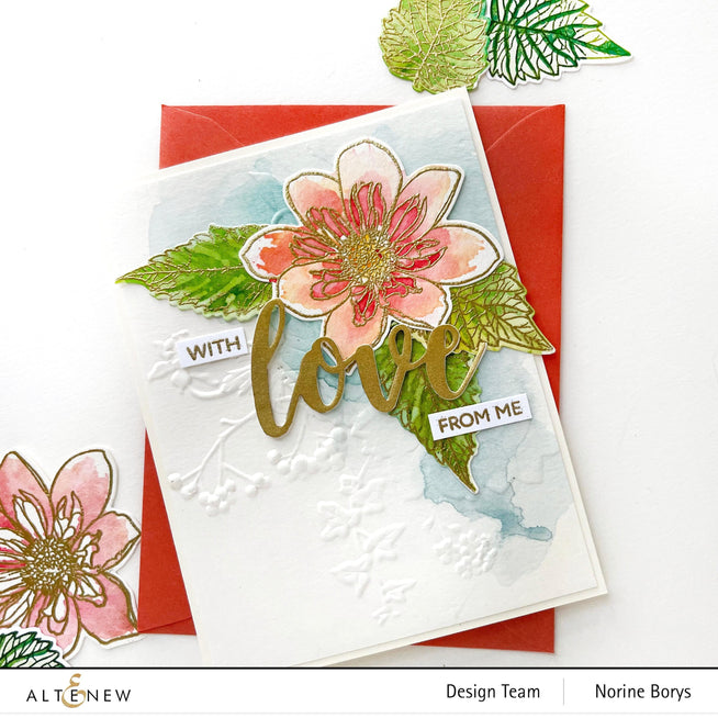 Altenew Build-A-Flower Set Build-A-Flower: Fashion Monger Dahlia Layering Stamp & Die Set