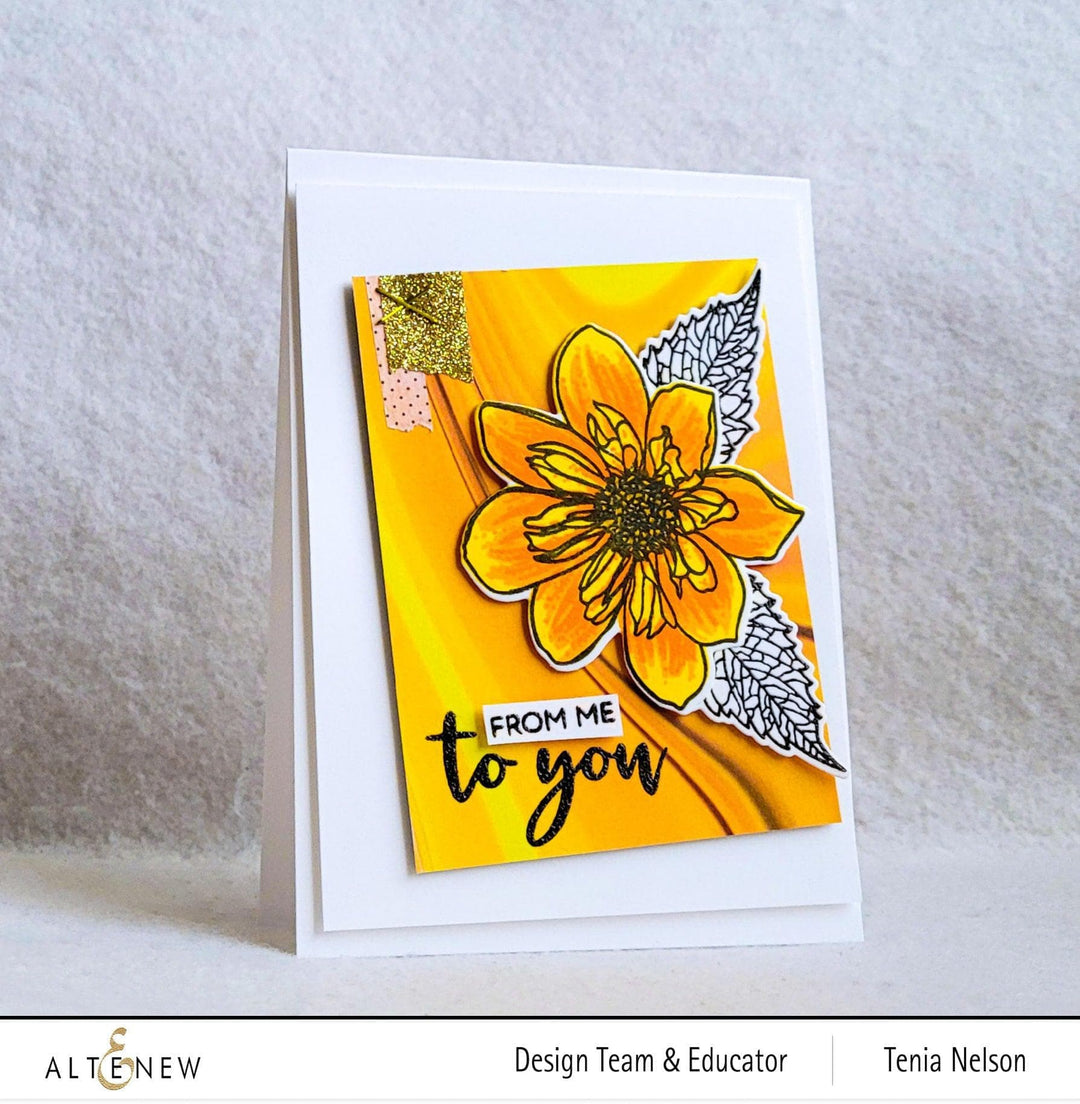 Altenew Build-A-Flower Set Build-A-Flower: Fashion Monger Dahlia Layering Stamp & Die Set
