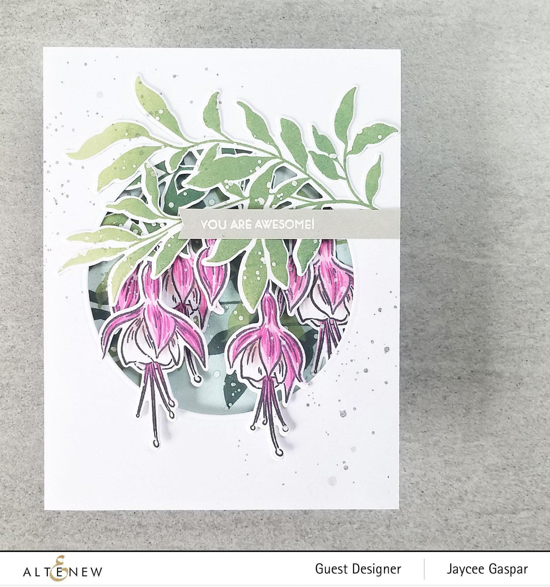 Altenew Build-A-Flower Set Build-A-Flower: Fuchsia Layering Stamp & Die Set