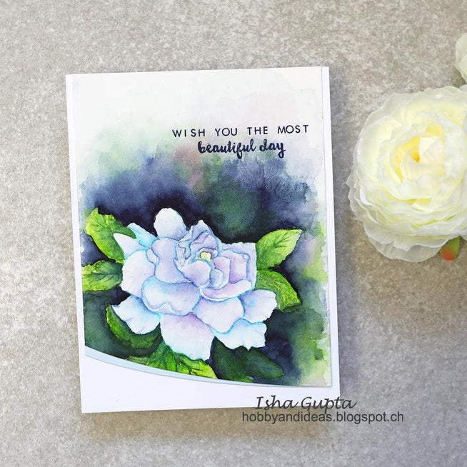 Altenew Build-A-Flower Set Build-A-Flower: Gardenia Layering Stamp & Die Set