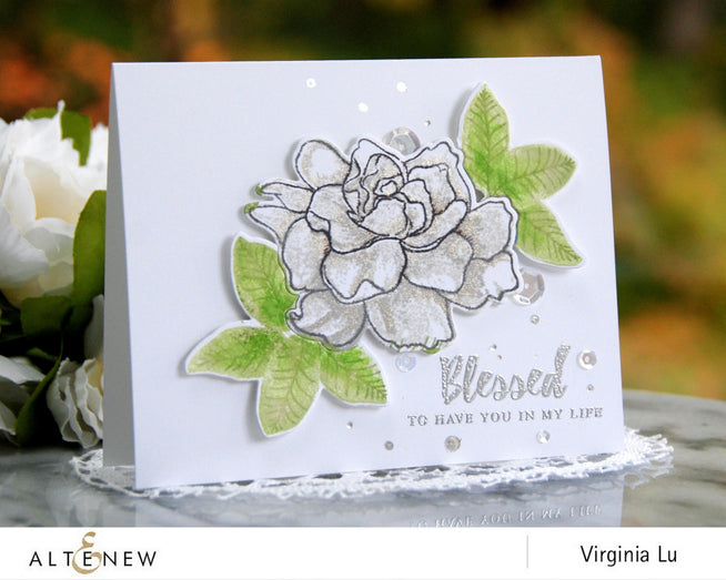 Altenew Build-A-Flower Set Build-A-Flower: Gardenia Layering Stamp & Die Set