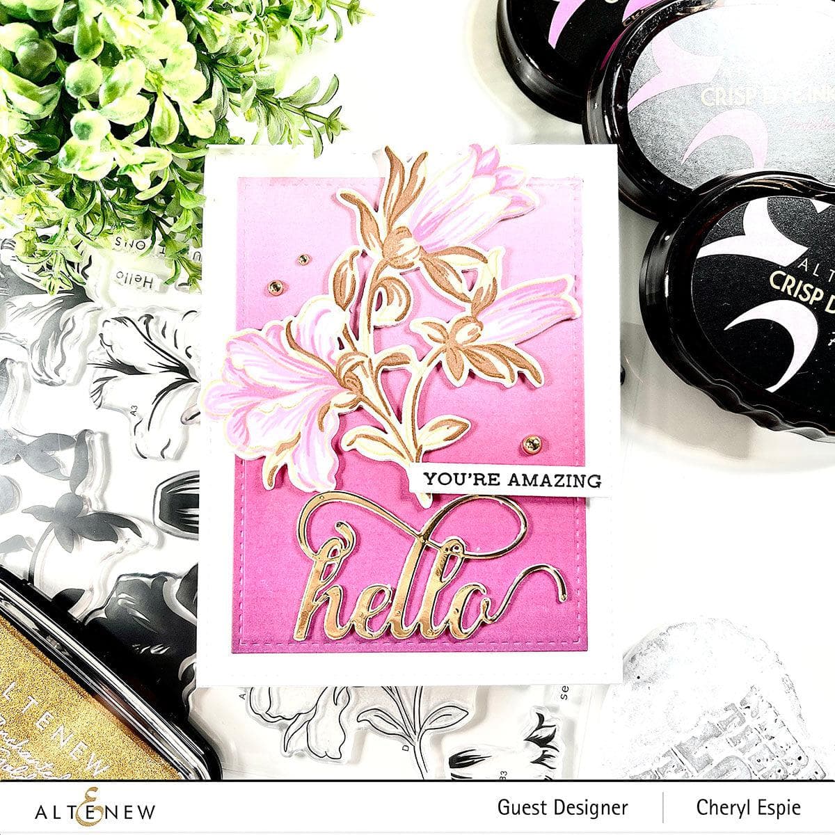 Altenew Build-A-Flower Set Build-A-Flower: Giant Bellflower Layering Stamp & Die Set