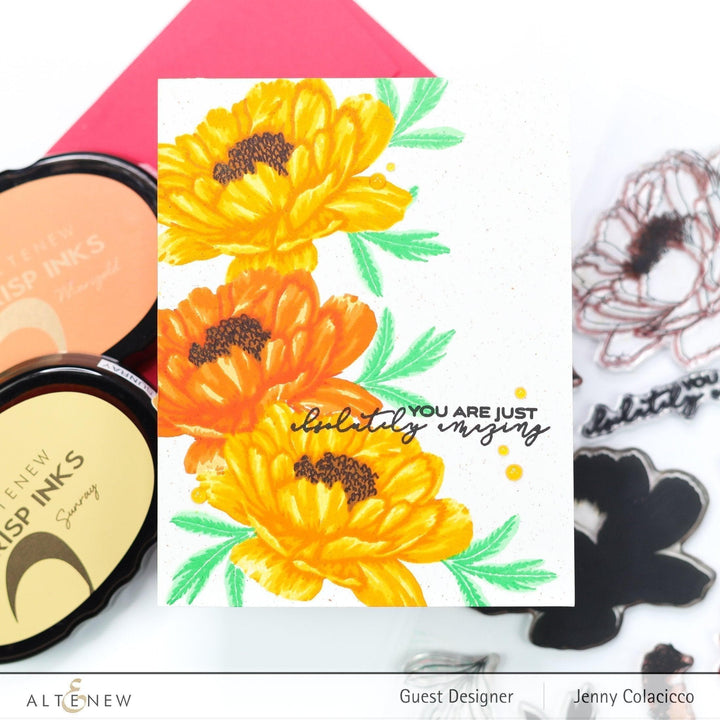Altenew Build-A-Flower Set Build-A-Flower: Hawaiian Coral Layering Stamp & Die Set