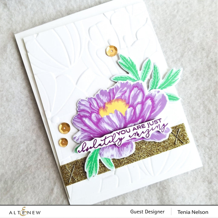 Altenew Build-A-Flower Set Build-A-Flower: Hawaiian Coral Layering Stamp & Die Set