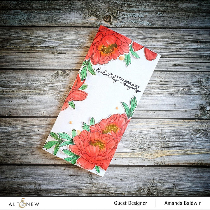 Altenew Build-A-Flower Set Build-A-Flower: Hawaiian Coral Layering Stamp & Die Set