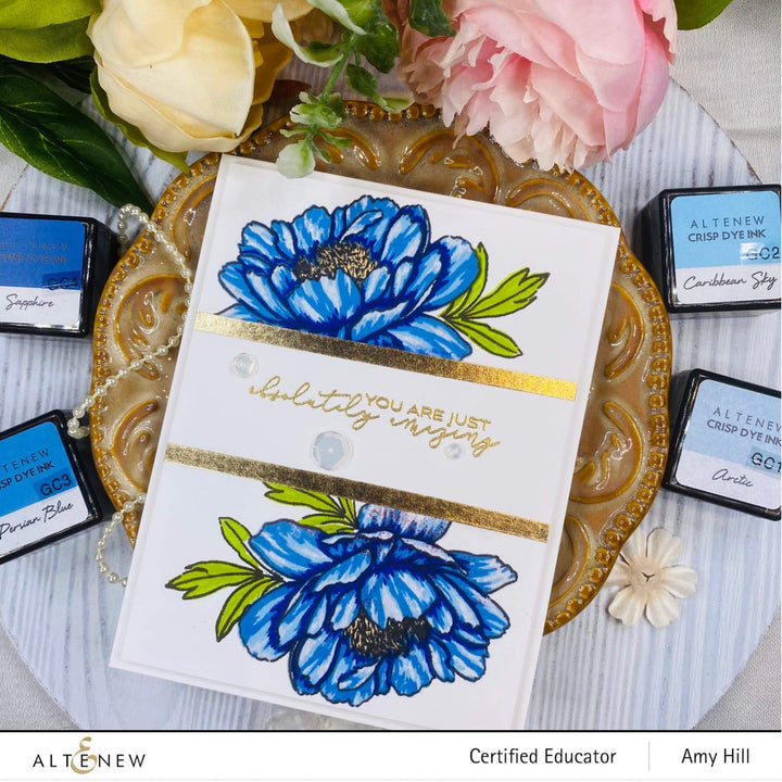 Altenew Build-A-Flower Set Build-A-Flower: Hawaiian Coral Layering Stamp & Die Set