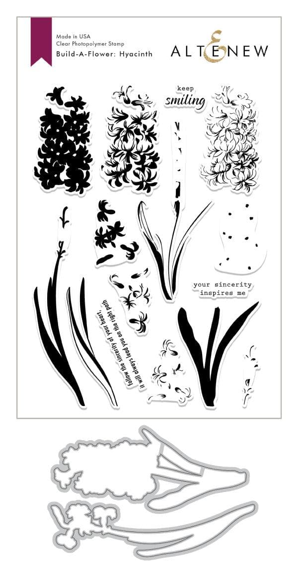 Altenew Build-A-Flower Set Build-A-Flower: Hyacinth Layering Stamp & Die Set