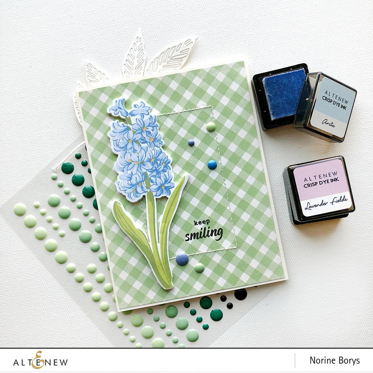 Altenew Build-A-Flower Set Build-A-Flower: Hyacinth Layering Stamp & Die Set & Ink Bundle