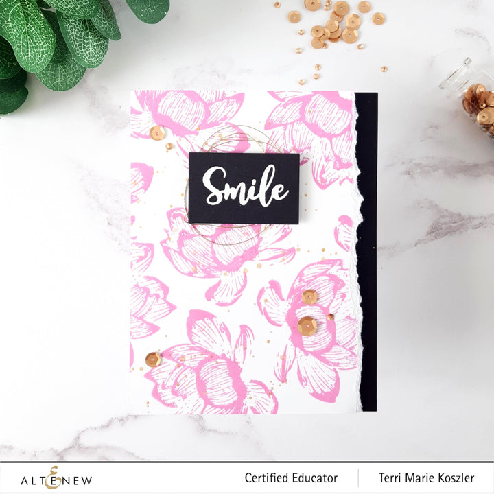 Altenew Build-A-Flower Set Build-A-Flower: Indian Lotus Layering Stamp & Die Set