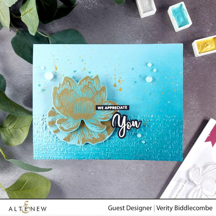 Altenew Build-A-Flower Set Build-A-Flower: Indian Lotus Layering Stamp & Die Set