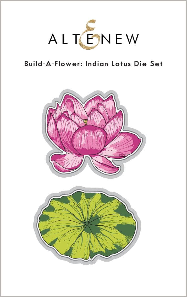 Altenew Build-A-Flower Set Build-A-Flower: Indian Lotus Layering Stamp & Die Set