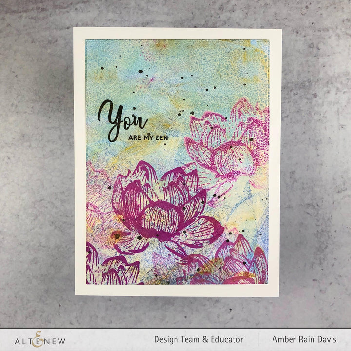 Altenew Build-A-Flower Set Build-A-Flower: Indian Lotus Layering Stamp & Die Set