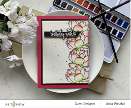 Altenew Build-A-Flower Set Build-A-Flower: Indian Lotus Layering Stamp & Die Set