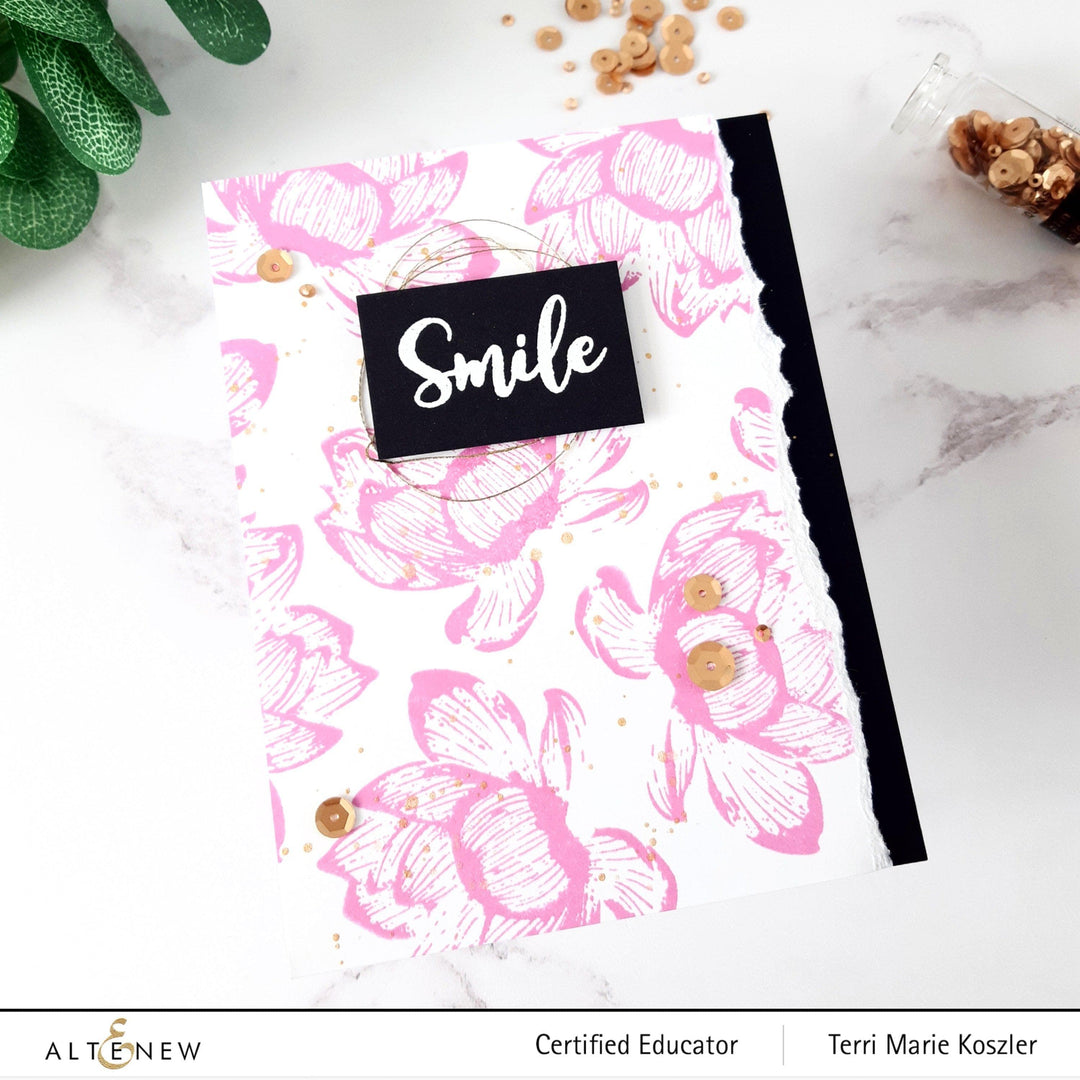 Altenew Build-A-Flower Set Build-A-Flower: Indian Lotus Layering Stamp & Die Set