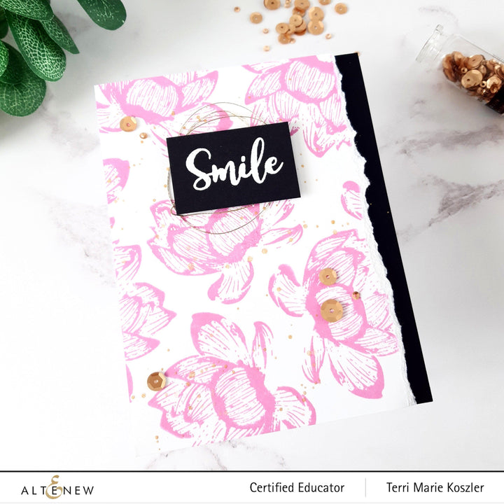 Altenew Build-A-Flower Set Build-A-Flower: Indian Lotus Layering Stamp & Die Set