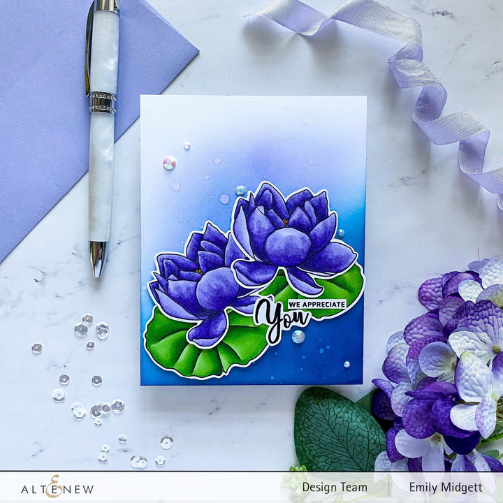 Altenew Build-A-Flower Set Build-A-Flower: Indian Lotus Layering Stamp & Die Set