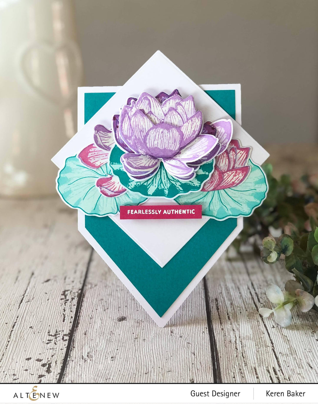 Altenew Build-A-Flower Set Build-A-Flower: Indian Lotus Layering Stamp & Die Set