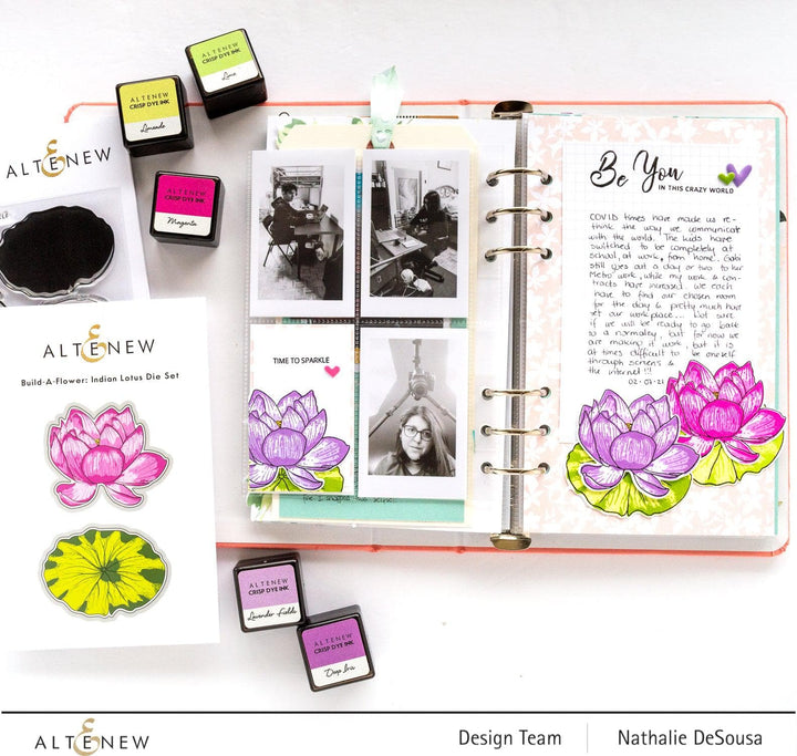 Altenew Build-A-Flower Set Build-A-Flower: Indian Lotus Layering Stamp & Die Set