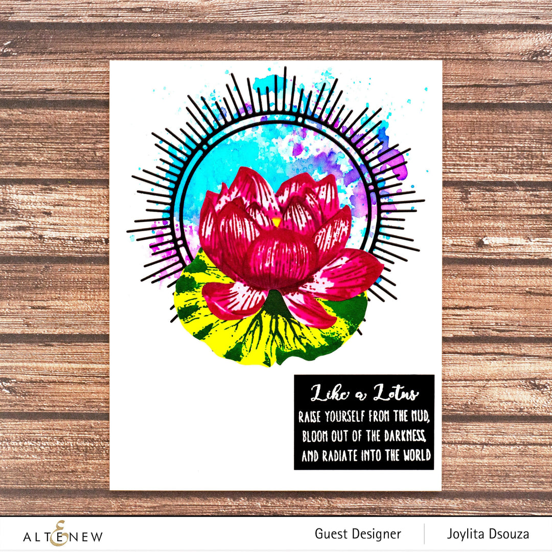 Altenew Build-A-Flower Set Build-A-Flower: Indian Lotus Layering Stamp & Die Set