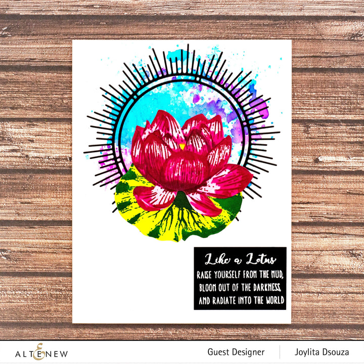 Altenew Build-A-Flower Set Build-A-Flower: Indian Lotus Layering Stamp & Die Set