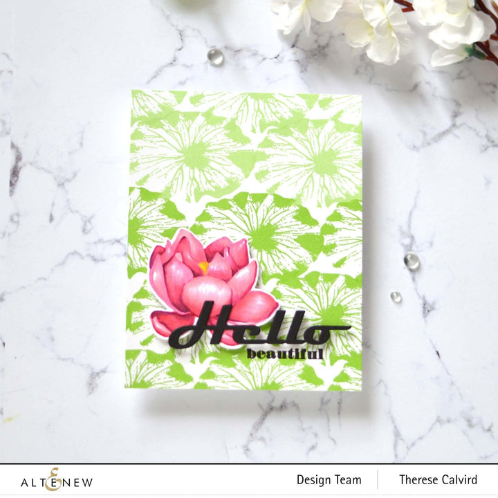 Altenew Build-A-Flower Set Build-A-Flower: Indian Lotus Layering Stamp & Die Set