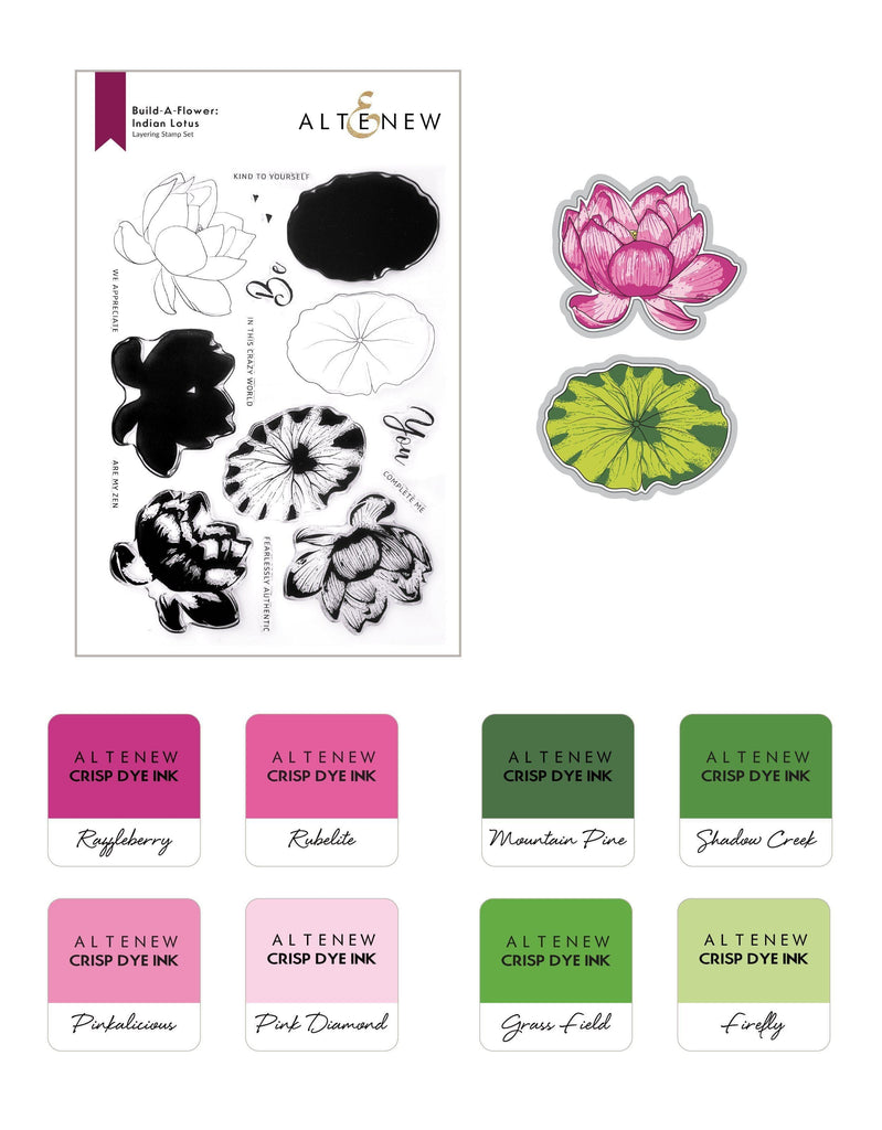  Clear Photopolymer Stamp Set - Build and Layer - Flower Fields