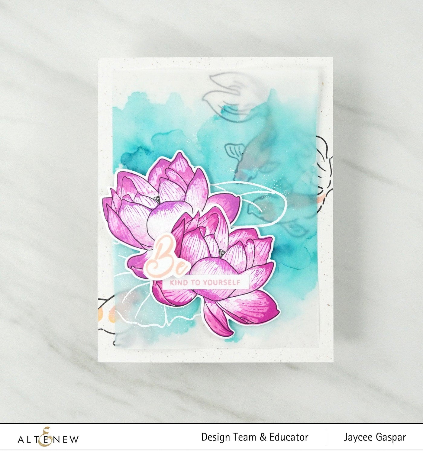 Altenew Build-A-Flower Set Build-A-Flower: Indian Lotus Layering Stamp & Die Set & Ink Bundle