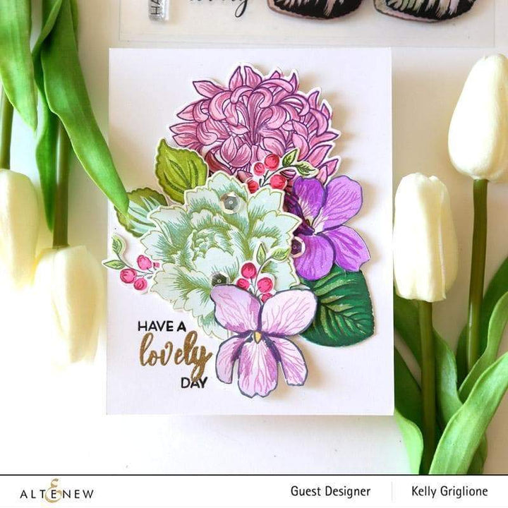 Altenew Build-A-Flower Set Build-A-Flower: Japanese Mum Layering Stamp & Die Set