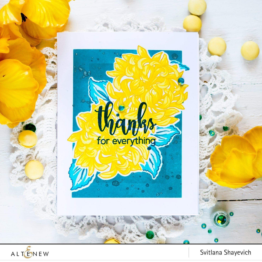 Altenew Build-A-Flower Set Build-A-Flower: Japanese Mum Layering Stamp & Die Set