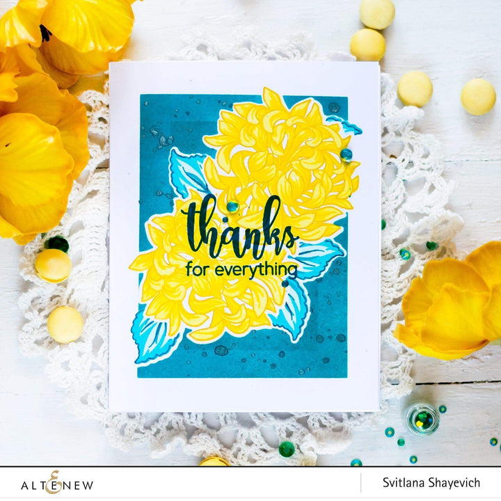 Altenew Build-A-Flower Set Build-A-Flower: Japanese Mum Layering Stamp & Die Set