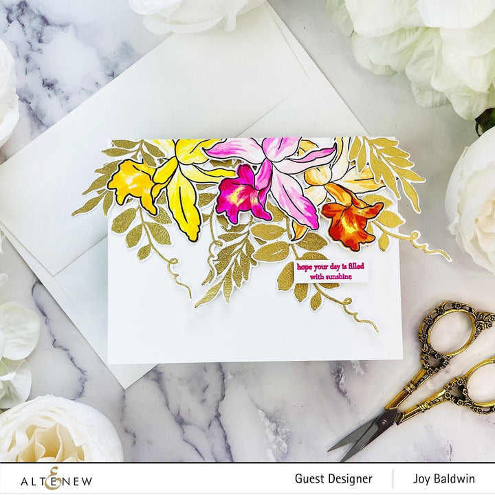 Altenew Build-A-Flower Set Build-A-Flower: Laelia Layering Stamp & Die Set