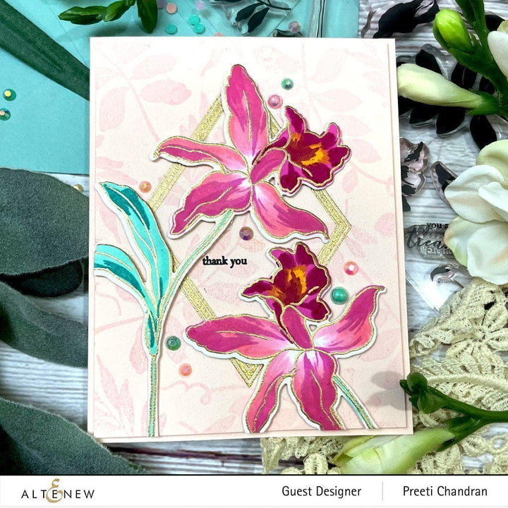 Altenew Build-A-Flower Set Build-A-Flower: Laelia Layering Stamp & Die Set