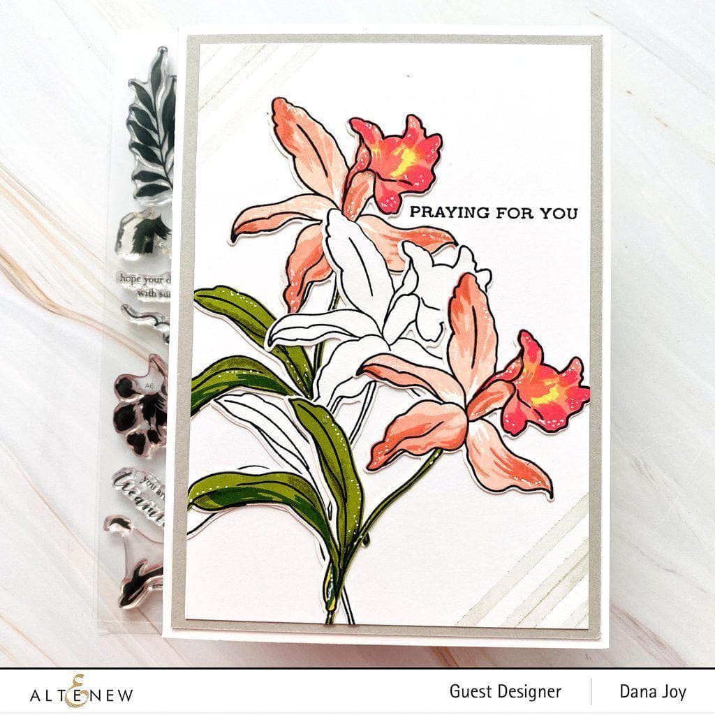 Altenew Build-A-Flower Set Build-A-Flower: Laelia Layering Stamp & Die Set