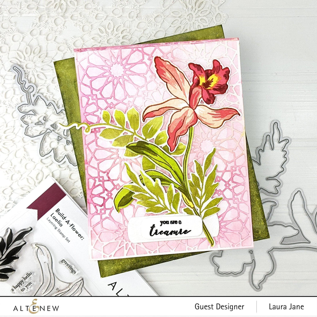 Altenew Build-A-Flower Set Build-A-Flower: Laelia Layering Stamp & Die Set
