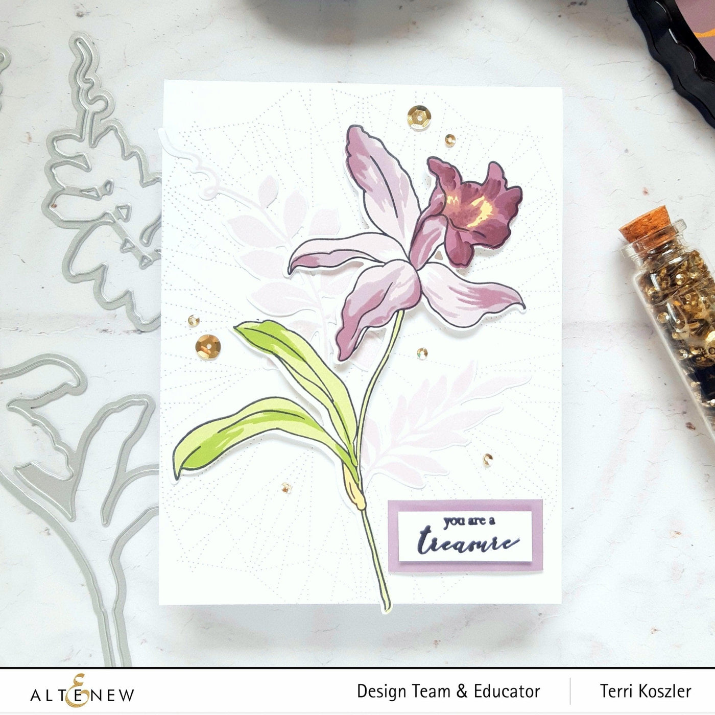 Altenew Build-A-Flower Set Build-A-Flower: Laelia Layering Stamp & Die Set