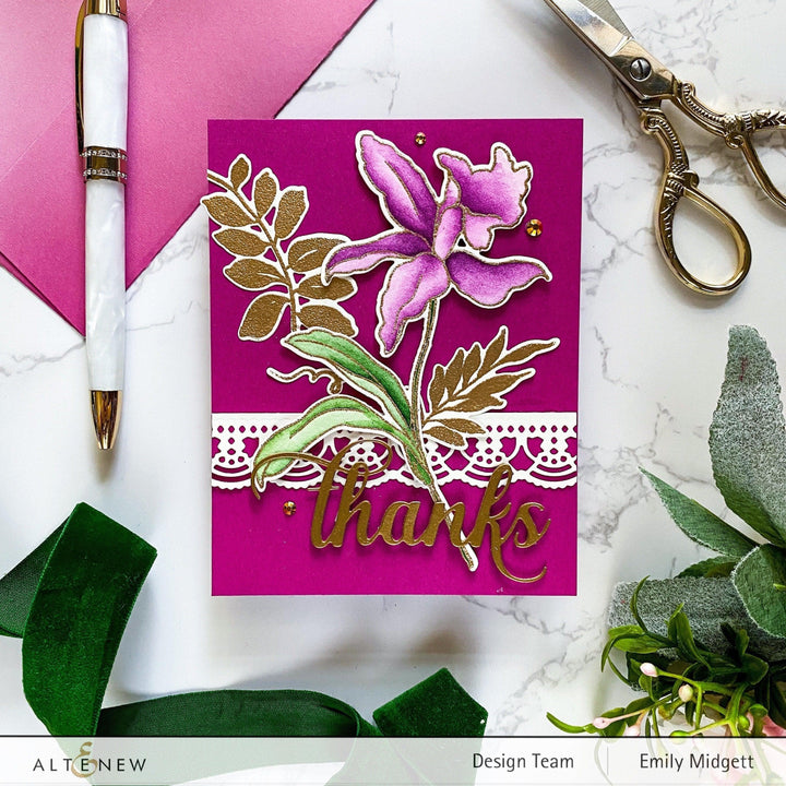 Altenew Build-A-Flower Set Build-A-Flower: Laelia Layering Stamp & Die Set