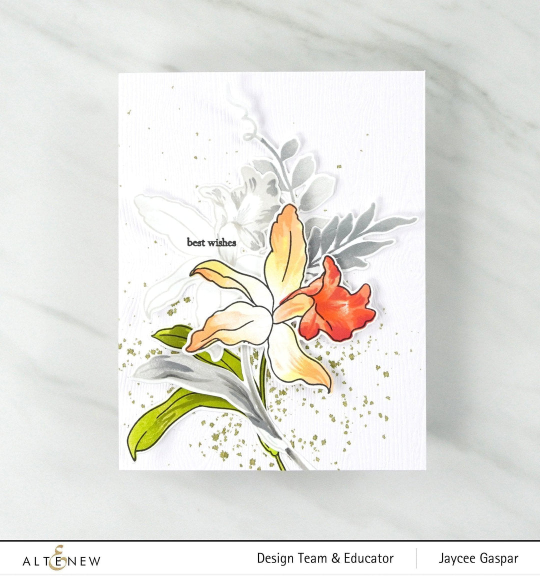 Altenew Build-A-Flower Set Build-A-Flower: Laelia Layering Stamp & Die Set