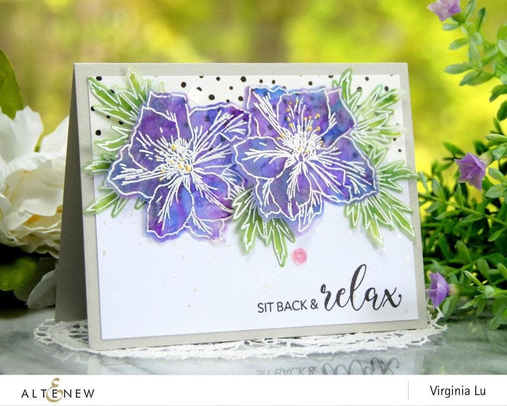 Altenew Build-A-Flower Set Build-A-Flower: Larkspur Layering Stamp & Die Set