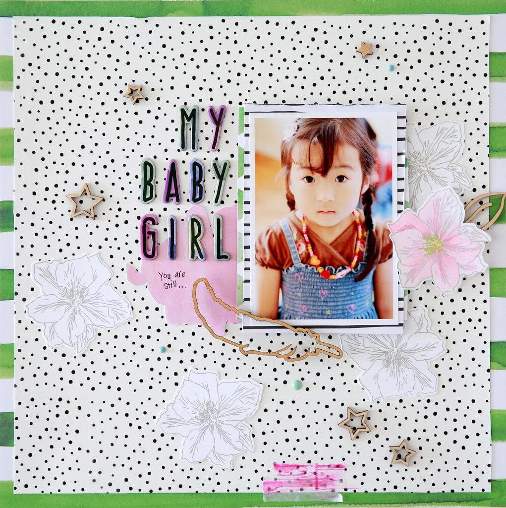 Altenew Build-A-Flower Set Build-A-Flower: Larkspur Layering Stamp & Die Set