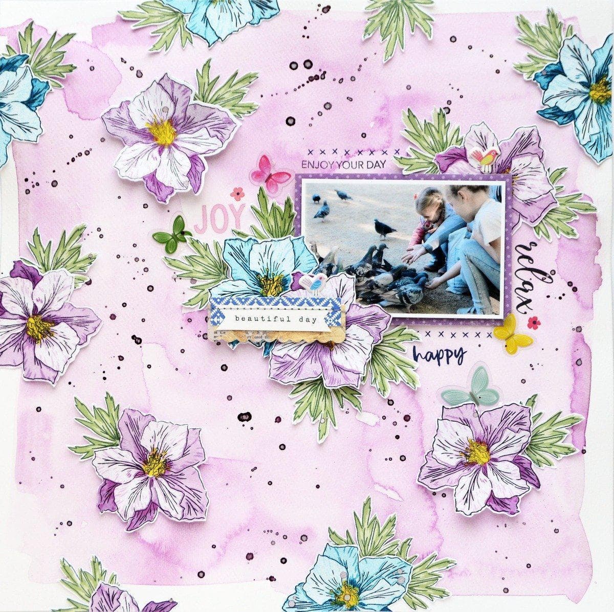 Altenew Build-A-Flower Set Build-A-Flower: Larkspur Layering Stamp & Die Set