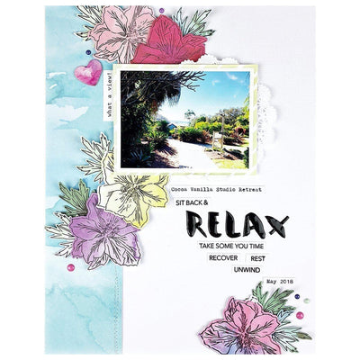 Altenew Build-A-Flower Set Build-A-Flower: Larkspur Layering Stamp & Die Set