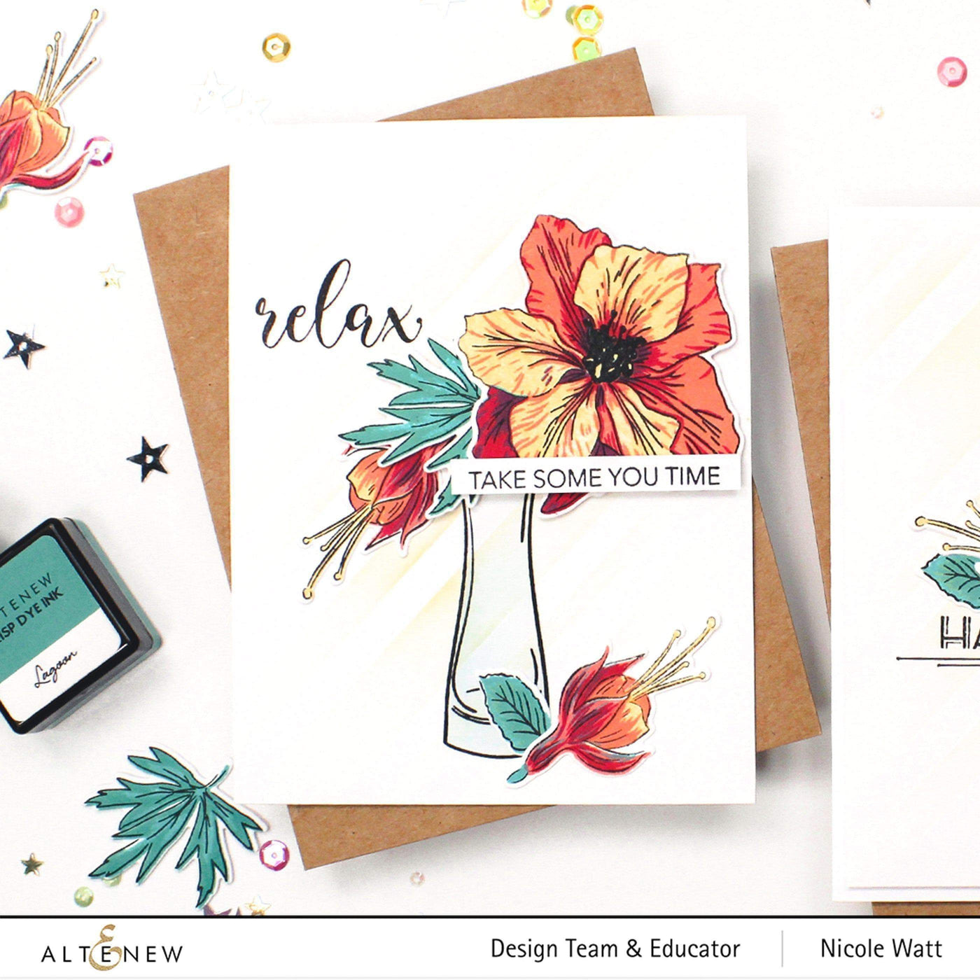 Altenew Build-A-Flower Set Build-A-Flower: Larkspur Layering Stamp & Die Set